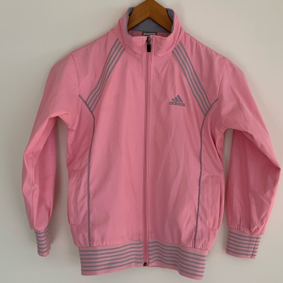 adidas Other - adidas Full-Zip Pink Athletic Jacket Girl's XL